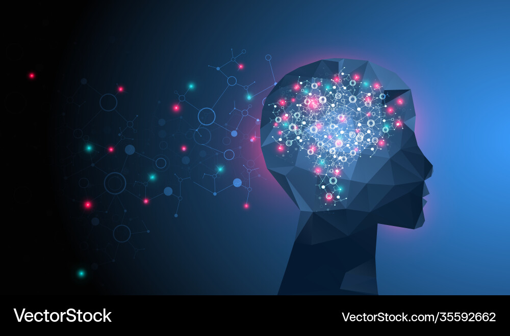 Künstliche Intelligenz Konzepttechnologie Künstliche Intelligenz Konzepttechnologie vektorbild