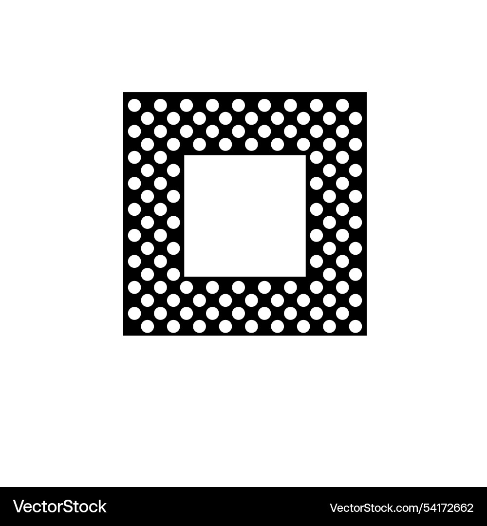 Multi core processor microchip cpu solid flat Multi core processor microchip cpu solid flat vector image