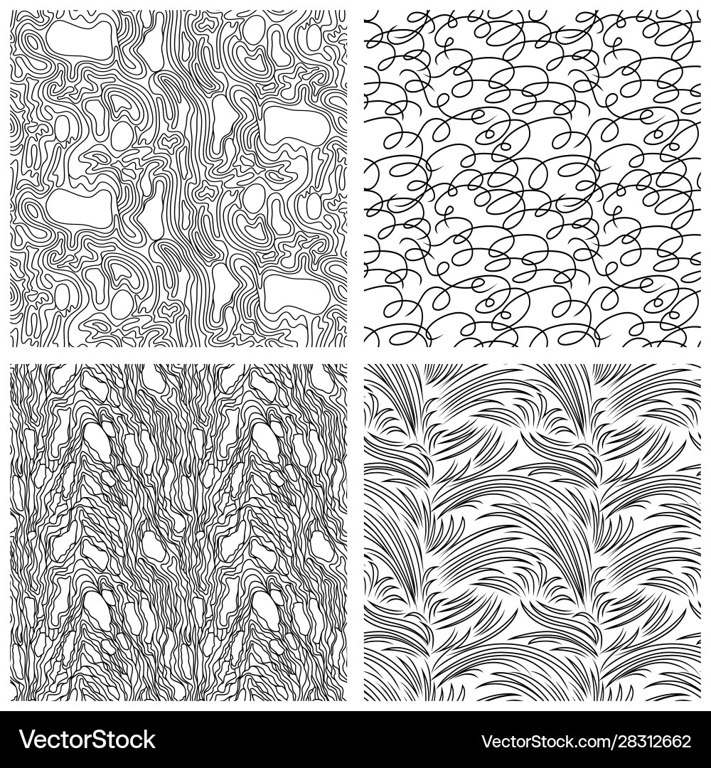 Set seamless abstract patterns Set seamless abstract patterns vector image