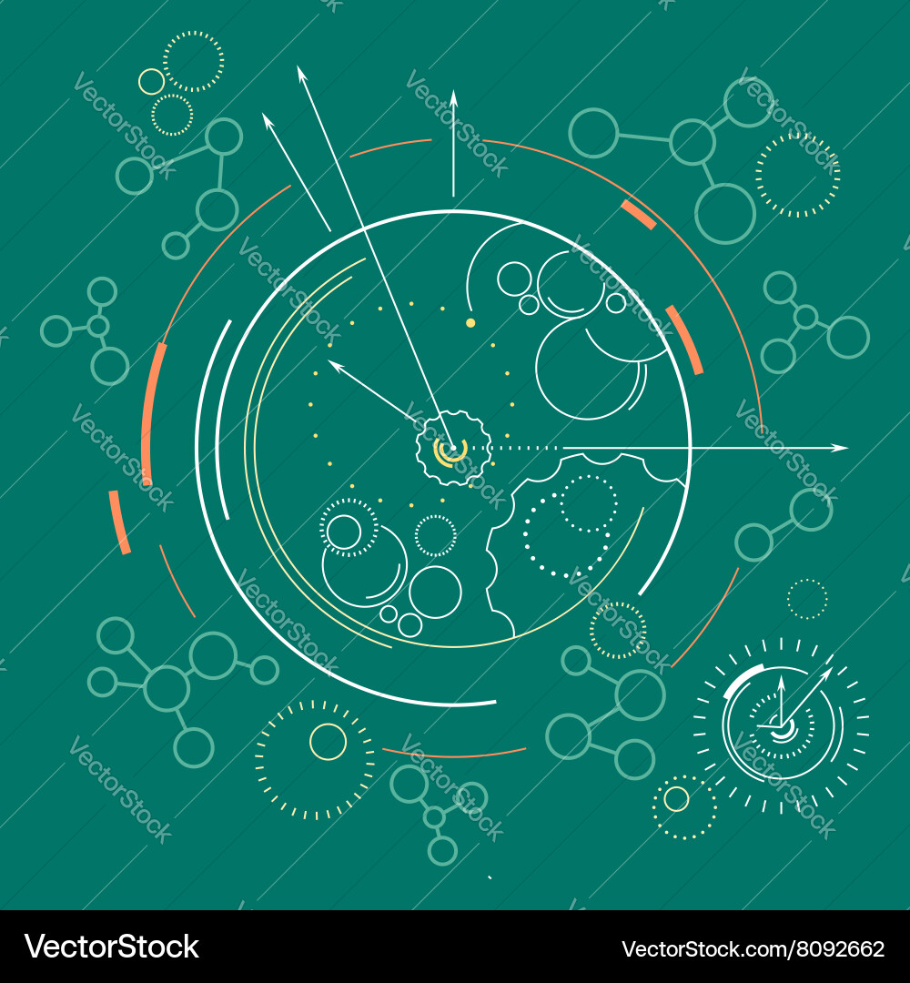 Tech Geometric Node Background Vector Image