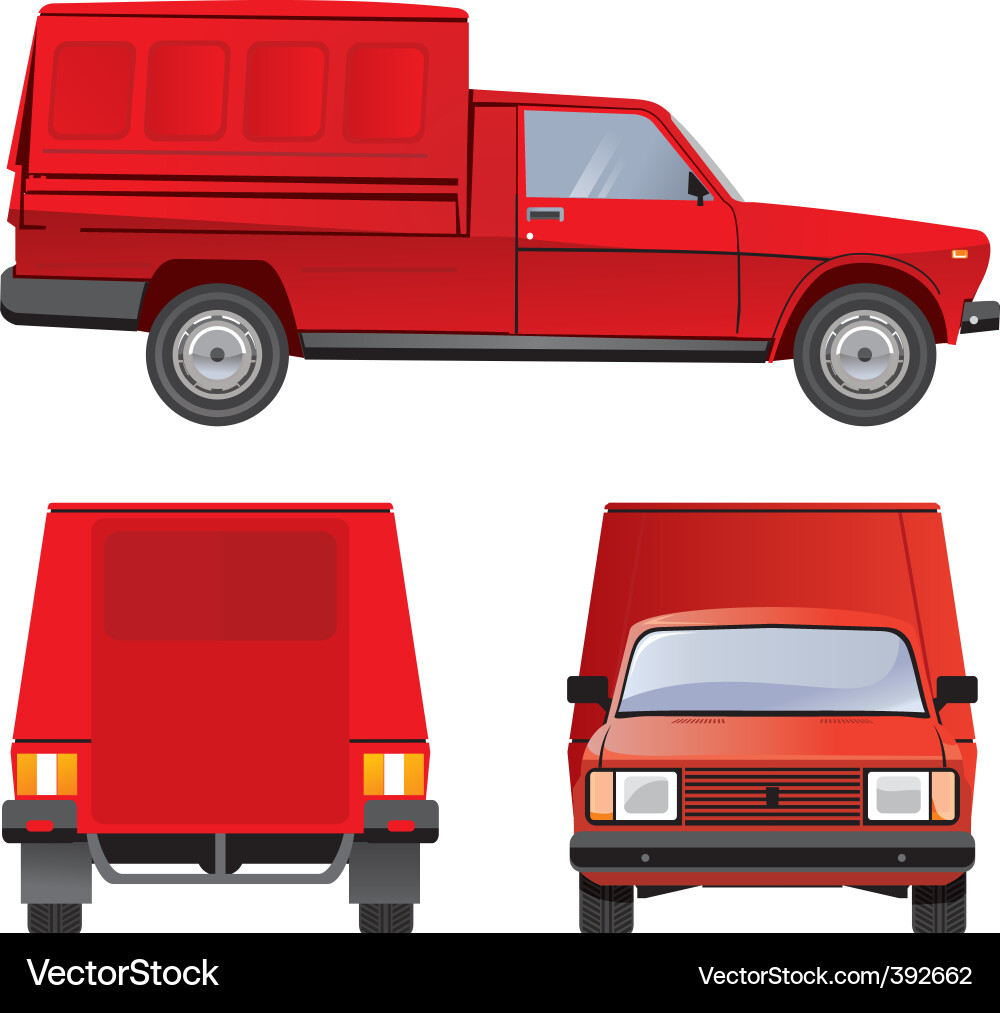 Tradesman Delivery Van Vector Image