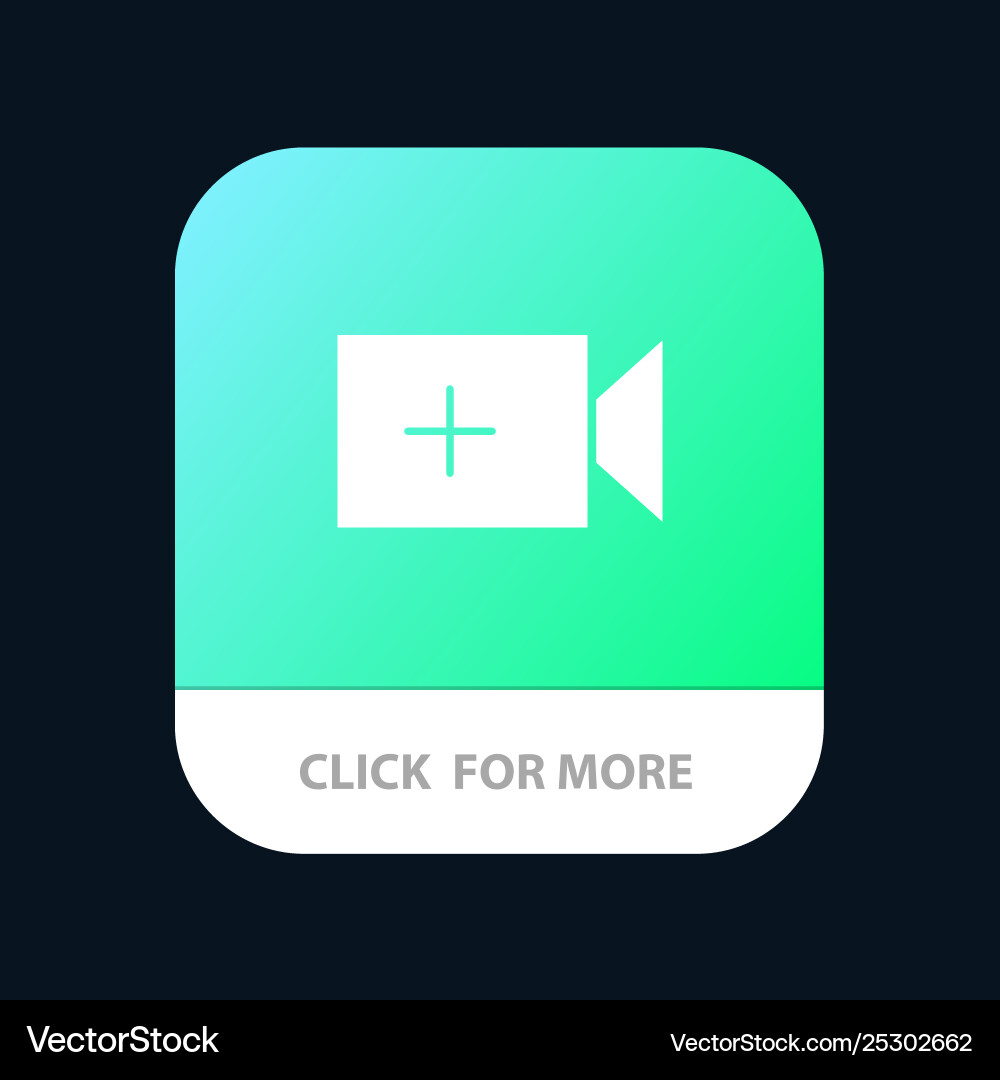 Video camera ui mobile app button android and ios Video camera ui mobile app button android and ios vector image
