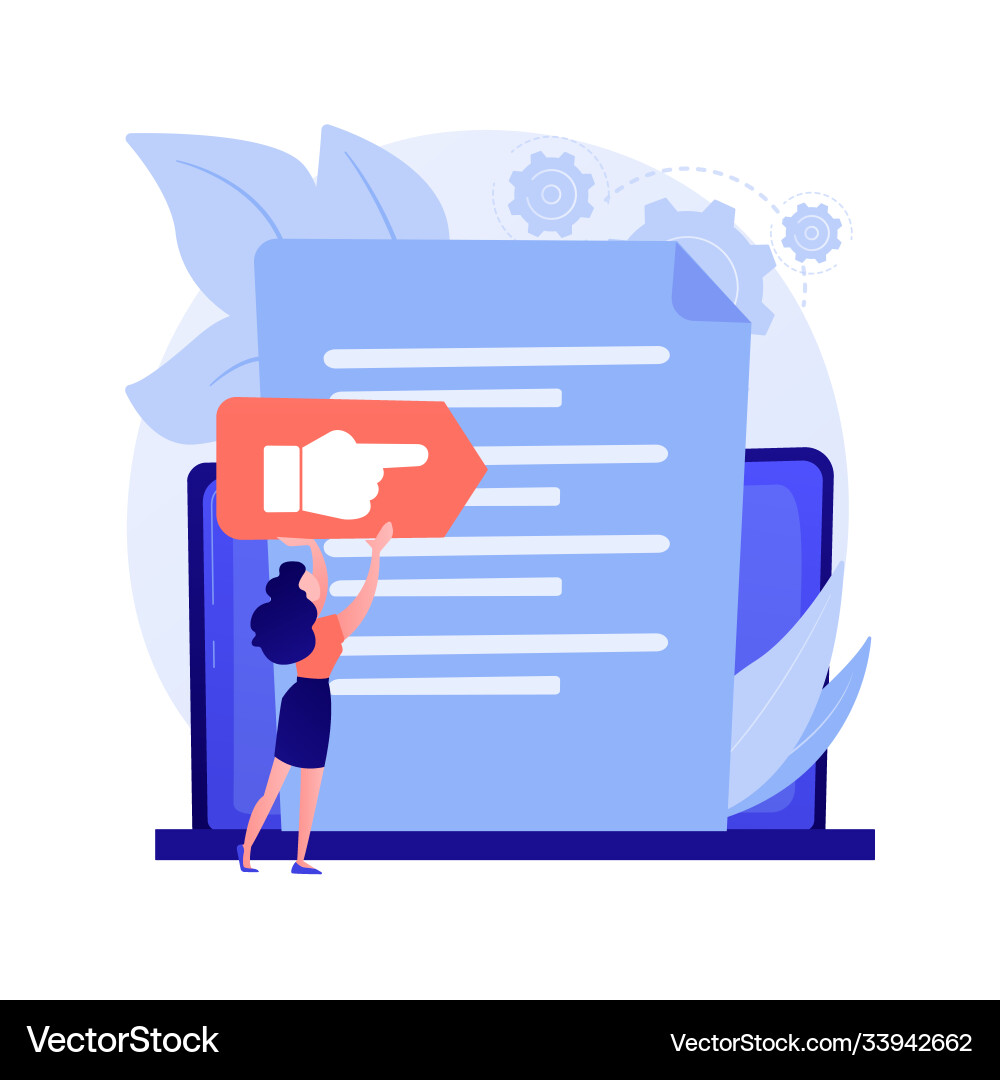 Vision and scope document abstract concept Vision and scope document abstract concept Vector Image