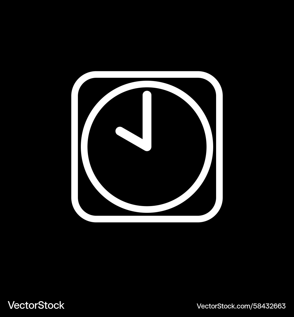 Clock Timer Icon Template Vector Image