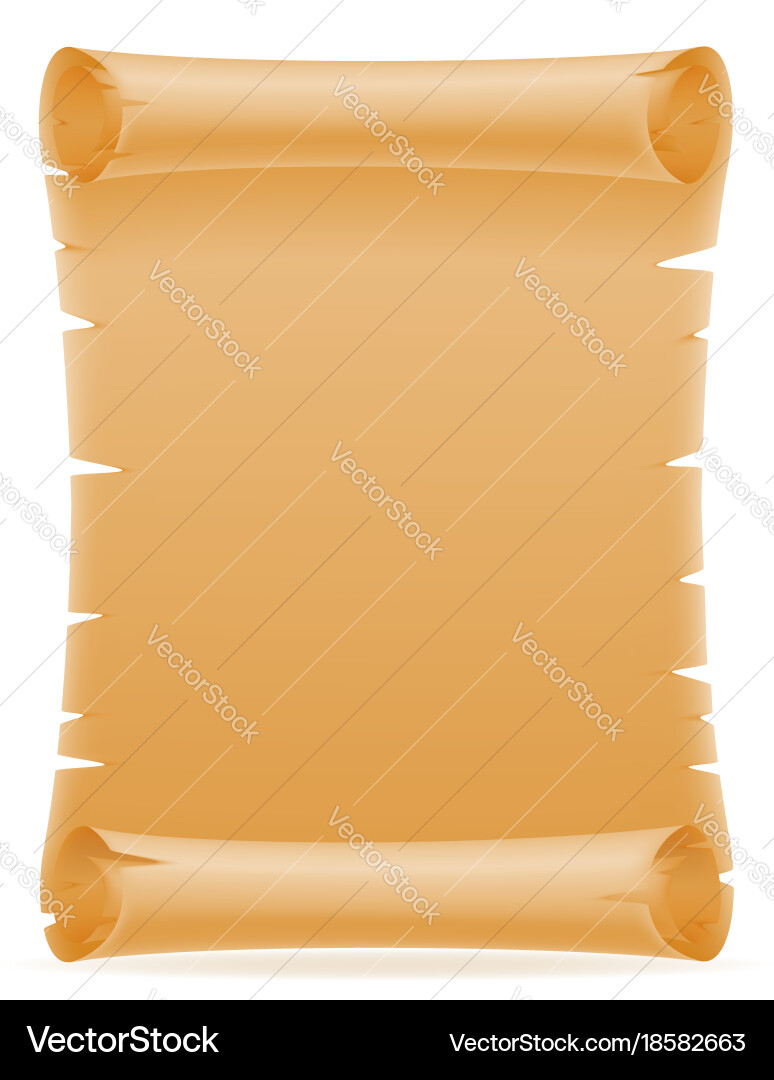 Old Paper Scroll vector image