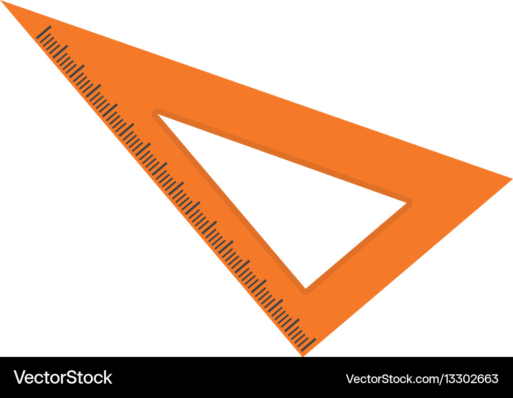 Set square ruler vector image