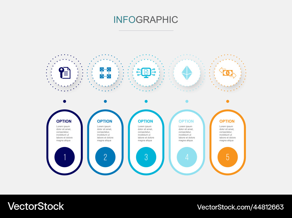 Smart contract blockchain protocol ethereum Vector Image