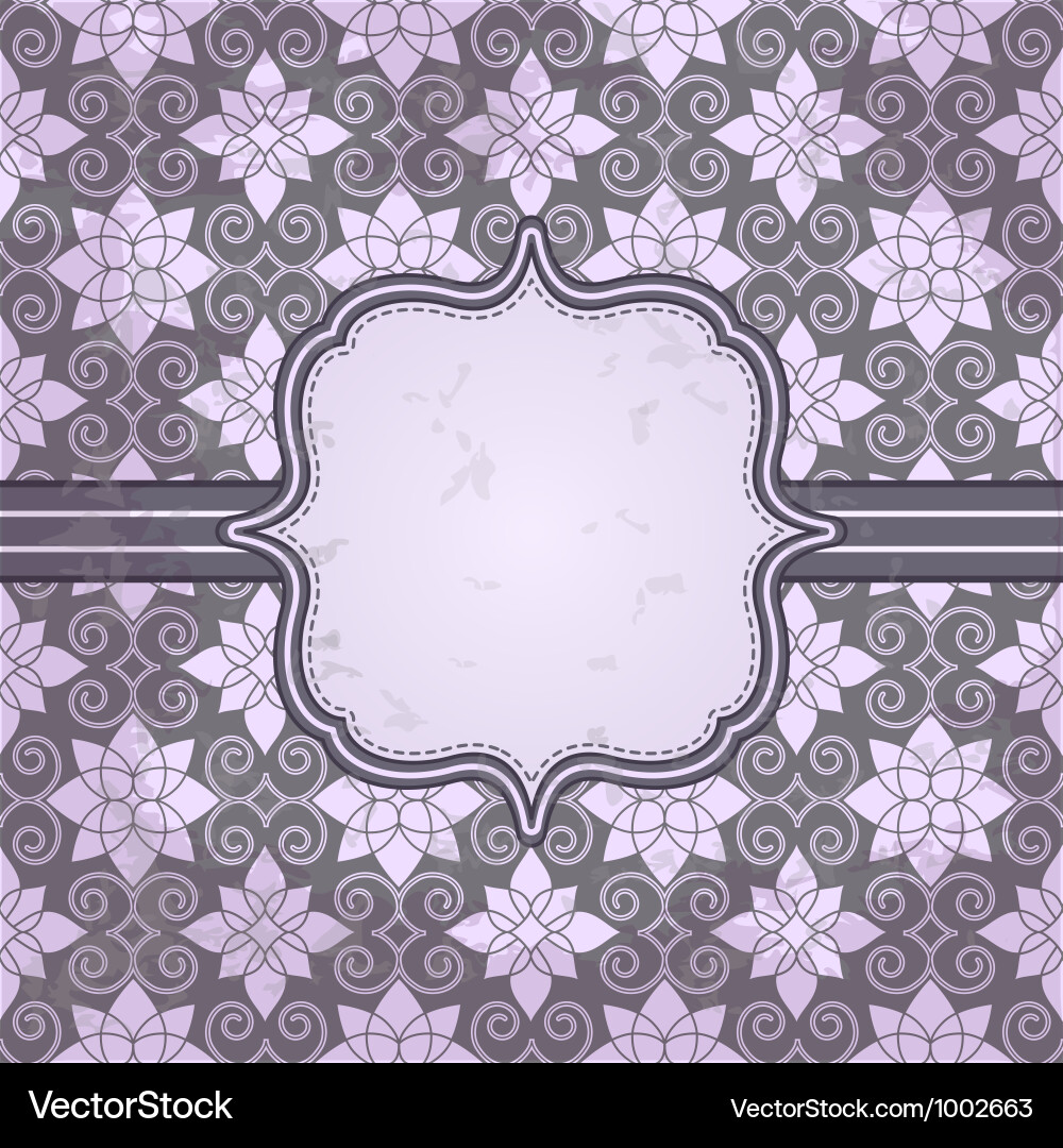 Vintage pattern and frame for design Vector Image