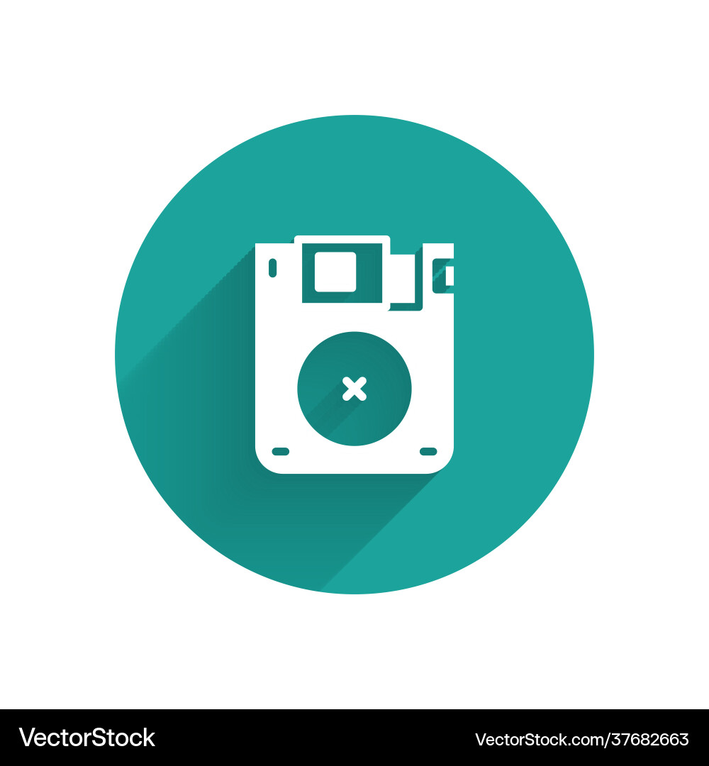 White floppy disk for computer data storage icon White floppy disk for computer data storage icon Vector Image