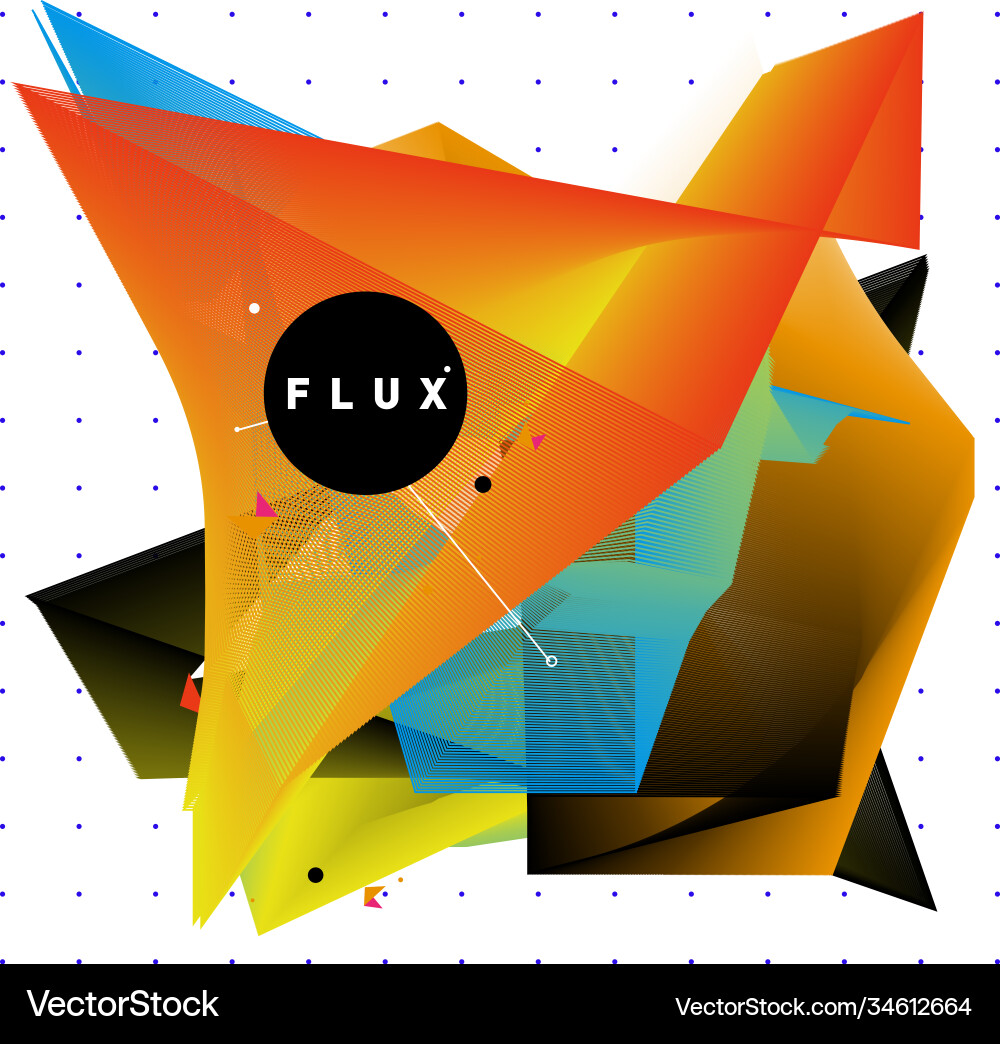 3d colorful wave background dynamic flux effect 3d colorful wave background dynamic flux effect Vector Image