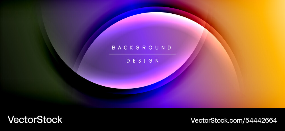 Bright rainbow style color gradient with curve Bright rainbow style color gradient with curve Vector Image