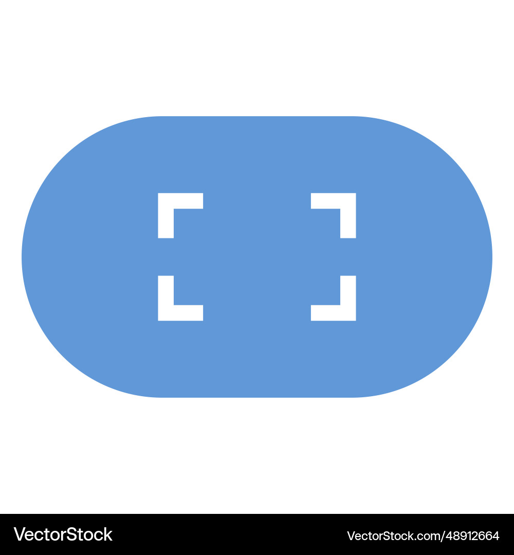 Maximize window button flat icon Vector Image