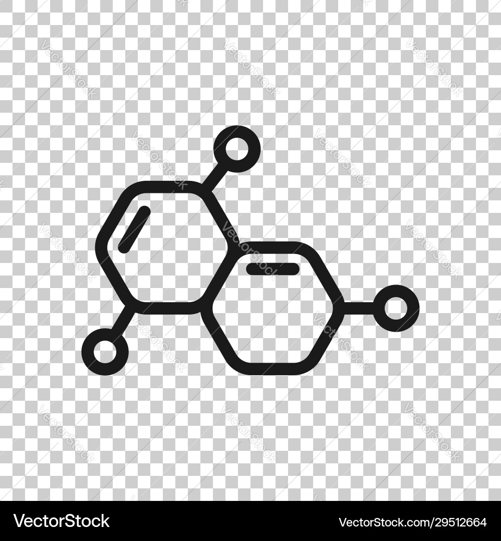Science icon in flat style dna cell on white Vector Image