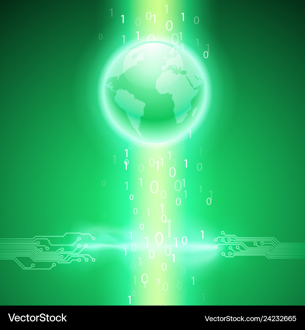 Abstract electronics green background with circuit Abstract electronics green background with circuit Vector Image