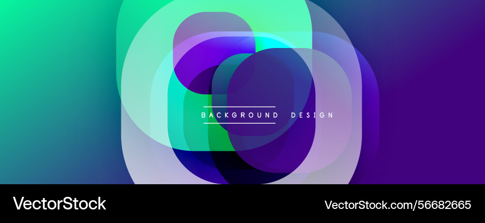 Abstract layers create vibrant circular design Vector Image