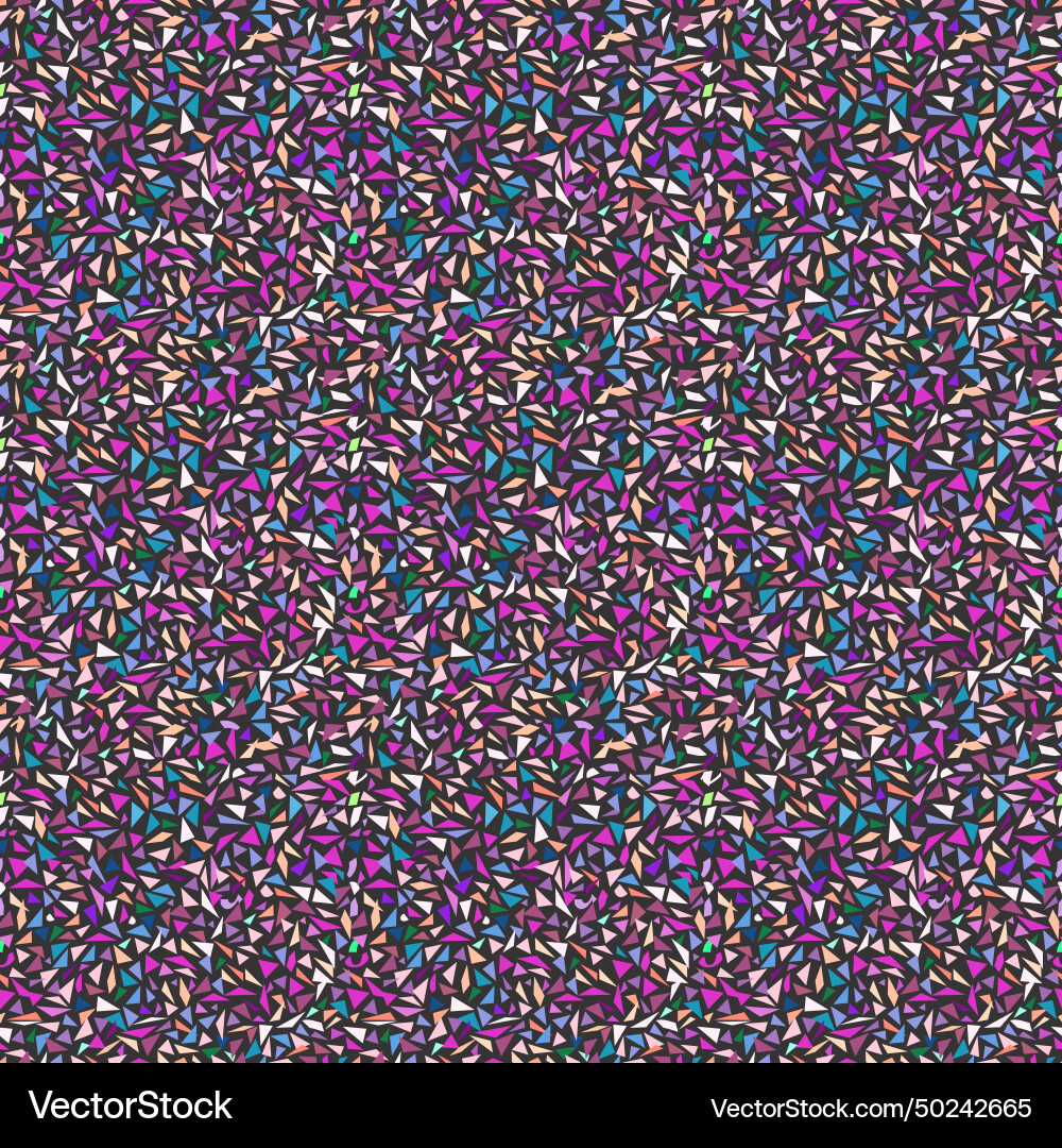 Abstract seamless background of color triangles vector image
