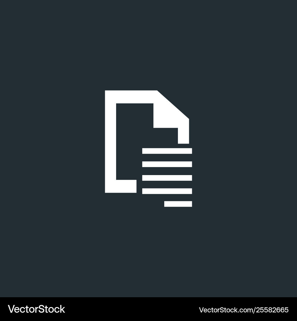 Document text alignmentright side align icon vector image