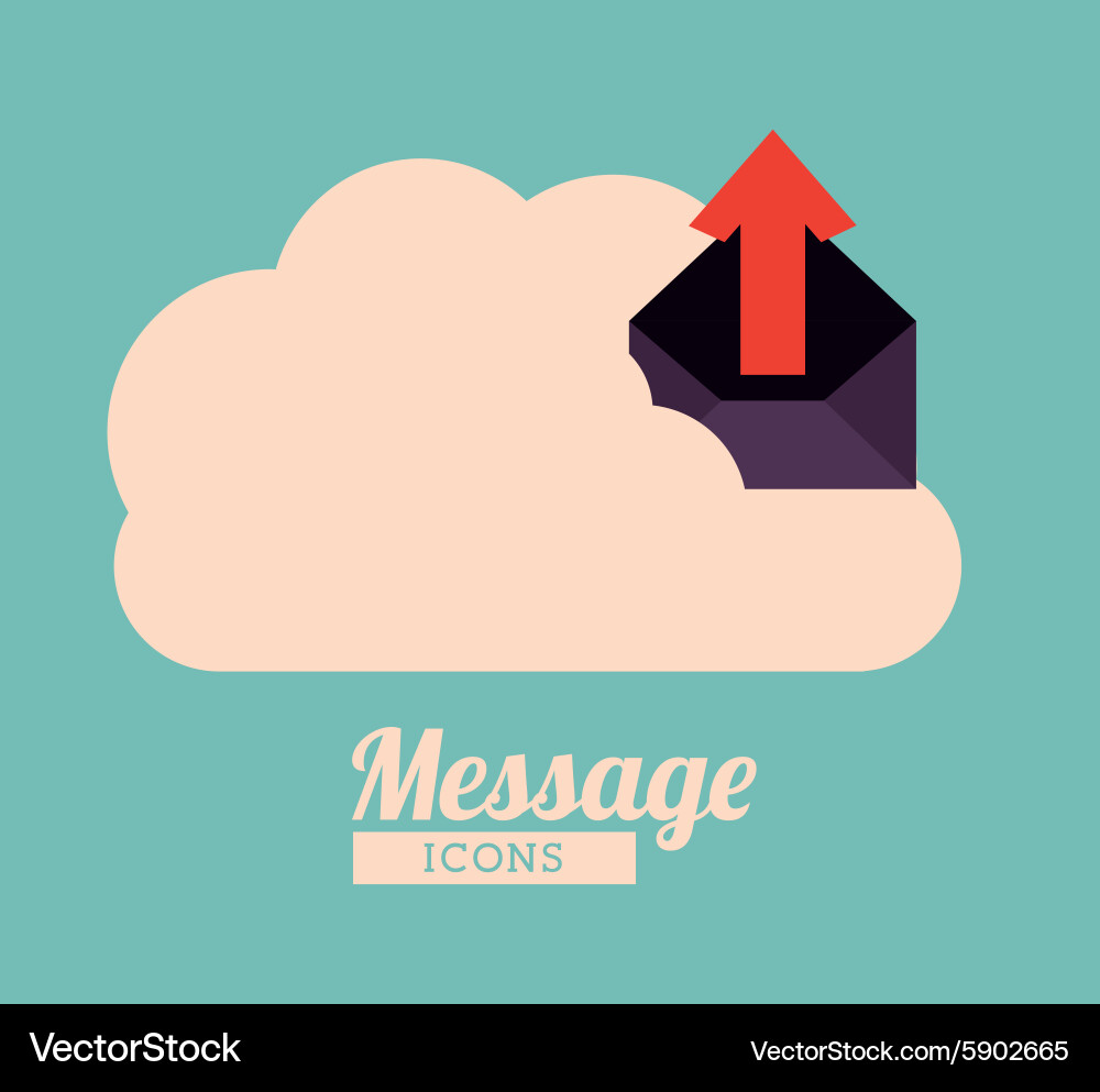 Message design vector image