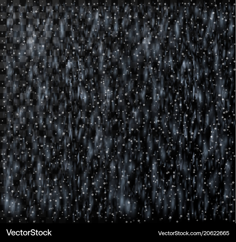 Rain pattern realistic with snow Vector Image