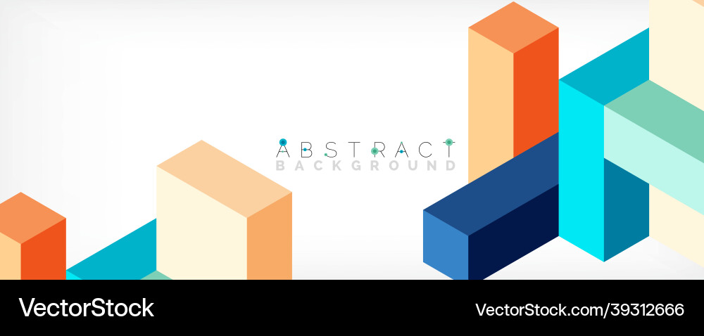Abstract background 3d cubes cubic elements Abstract background 3d cubes cubic elements vector image