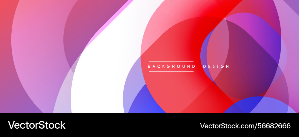 Abstract colorful design overlapping circles Vector Image