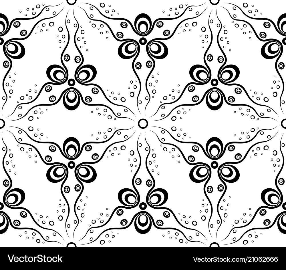Abstract seamless pattern with waves and circles Abstract seamless pattern with waves and circles vector image