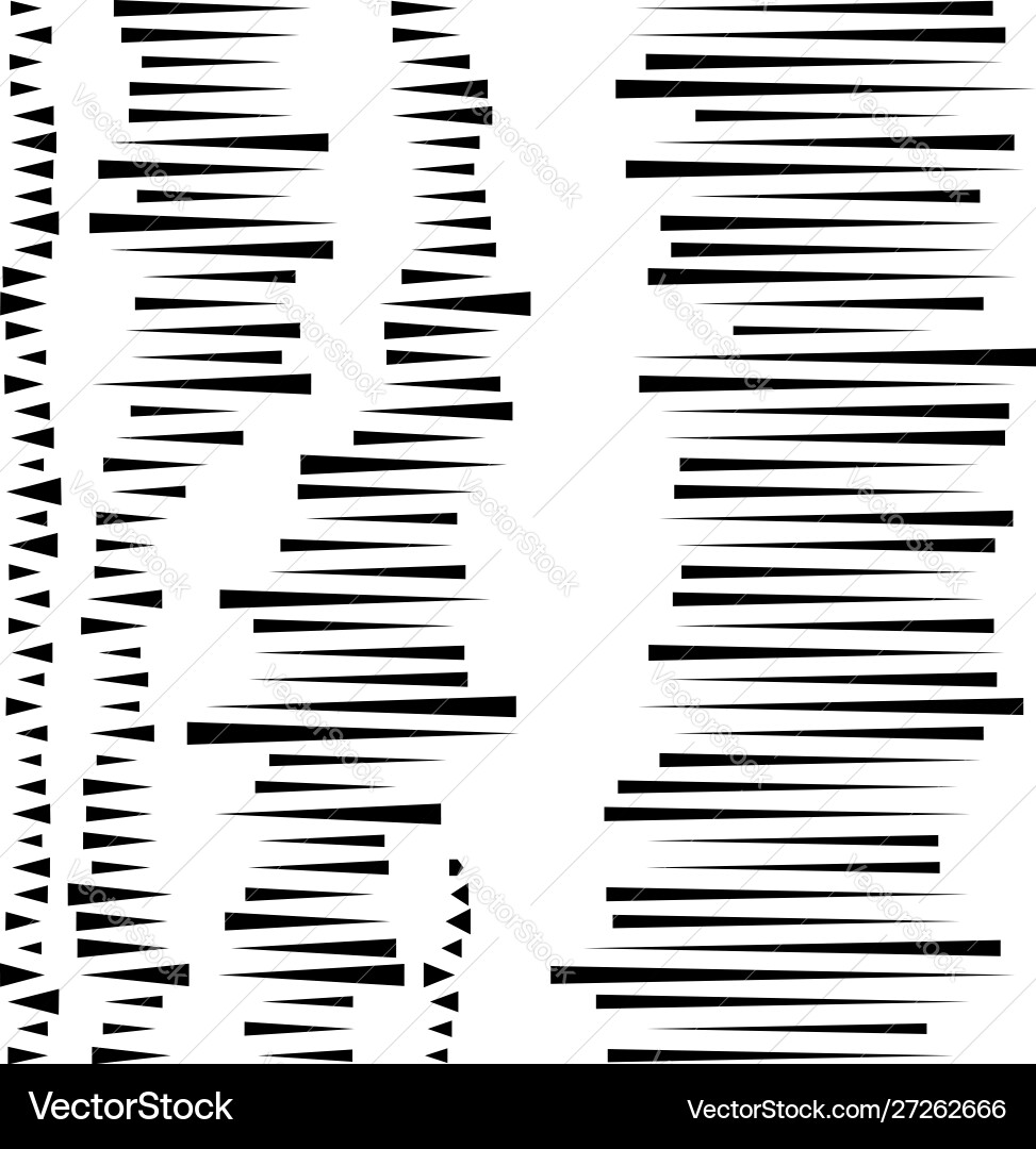 Dashed irregular lines segment horizontal stripes Dashed irregular lines segment horizontal stripes Vector Image
