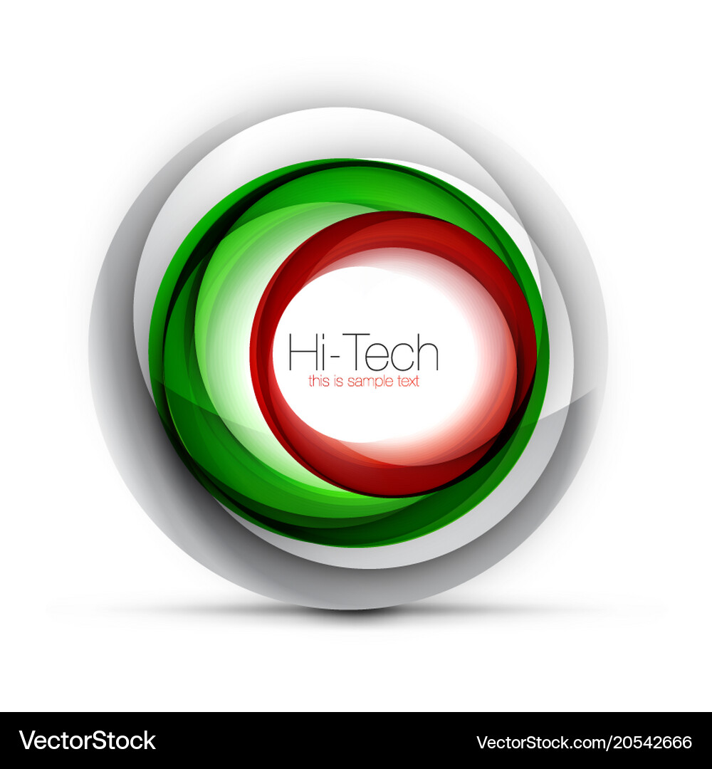 Digital techno sphere web banner button or icon Vector Image