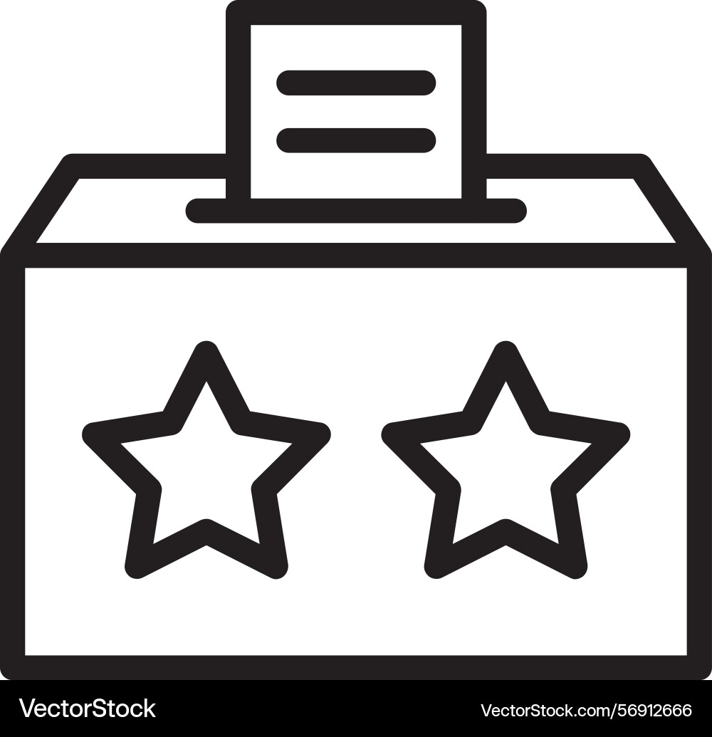 Feedbackbox linear style icon design Vector Image