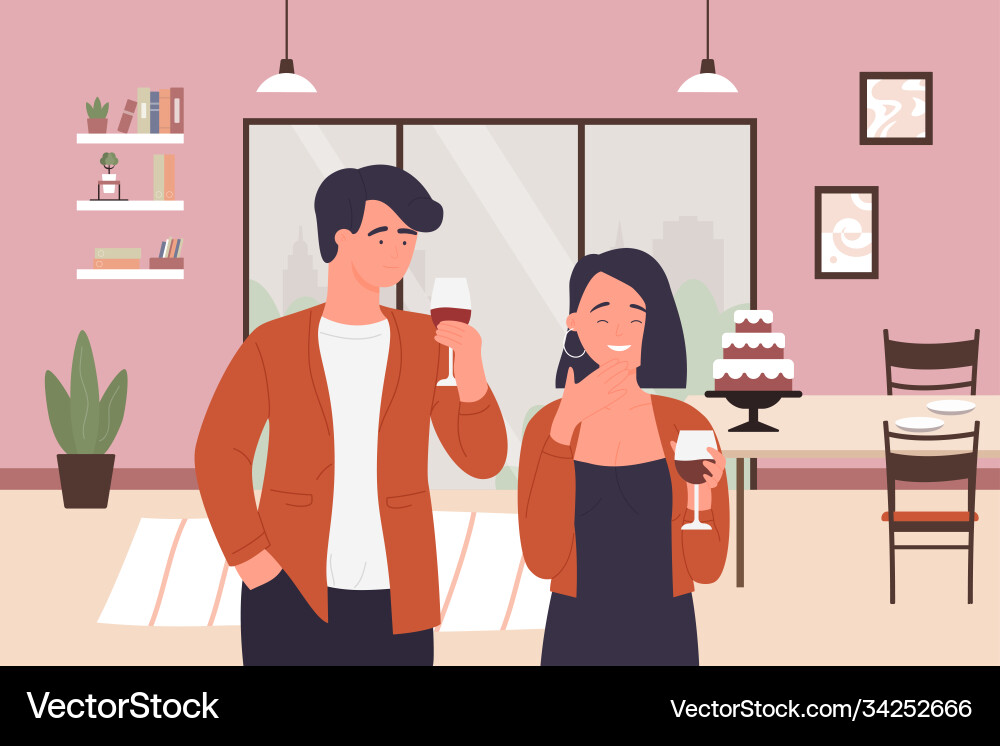 Flirten Paar Leute Cartoon junge Mann Frau Flirten Paar Leute Cartoon junge Mann Frau vektorbild