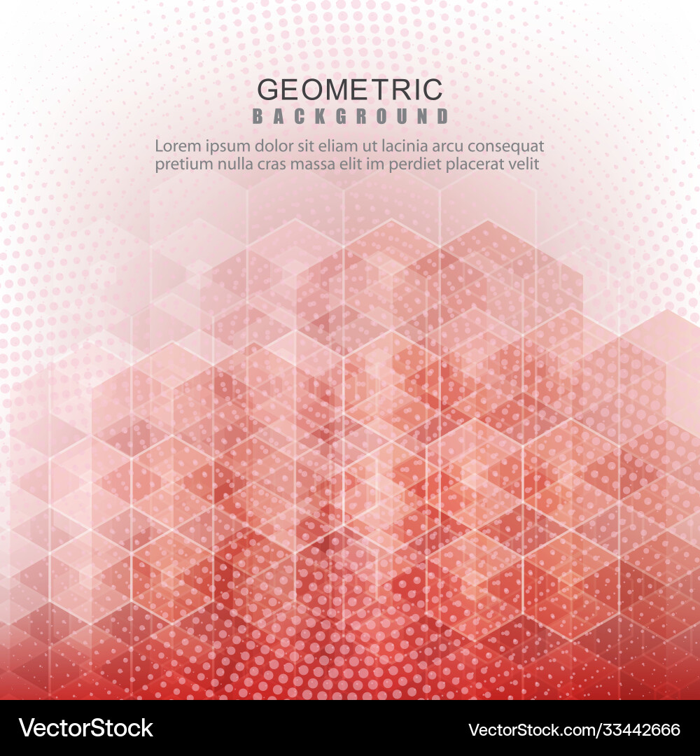 Light pink pattern with colorful hexagons Light pink pattern with colorful hexagons vector image