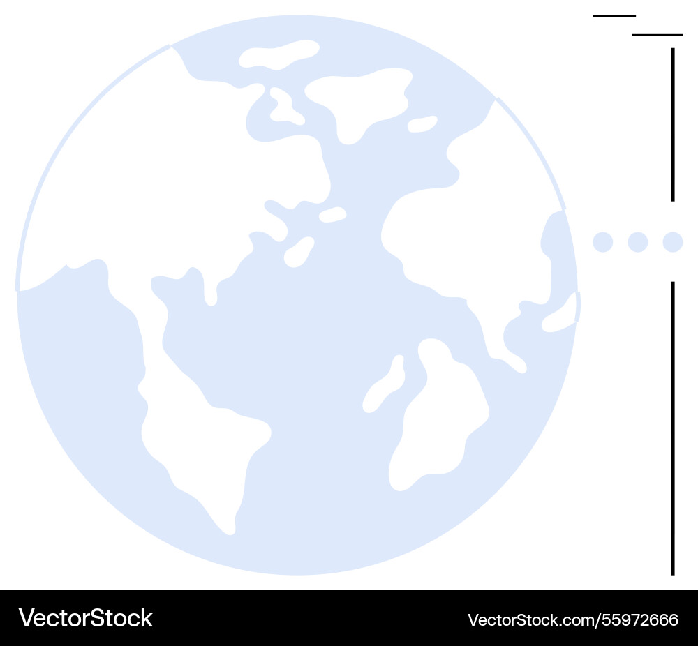 Minimalistic earth with connection Minimalistic earth with connection vector image
