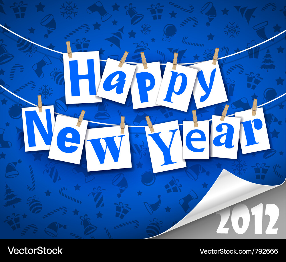 Neujahrsfeier Vektorbild