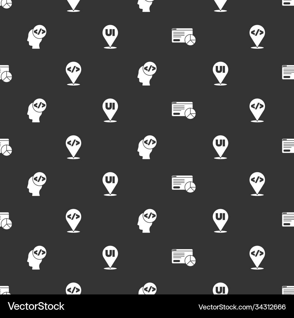 Set website statistic front end development Set website statistic front end development vector image