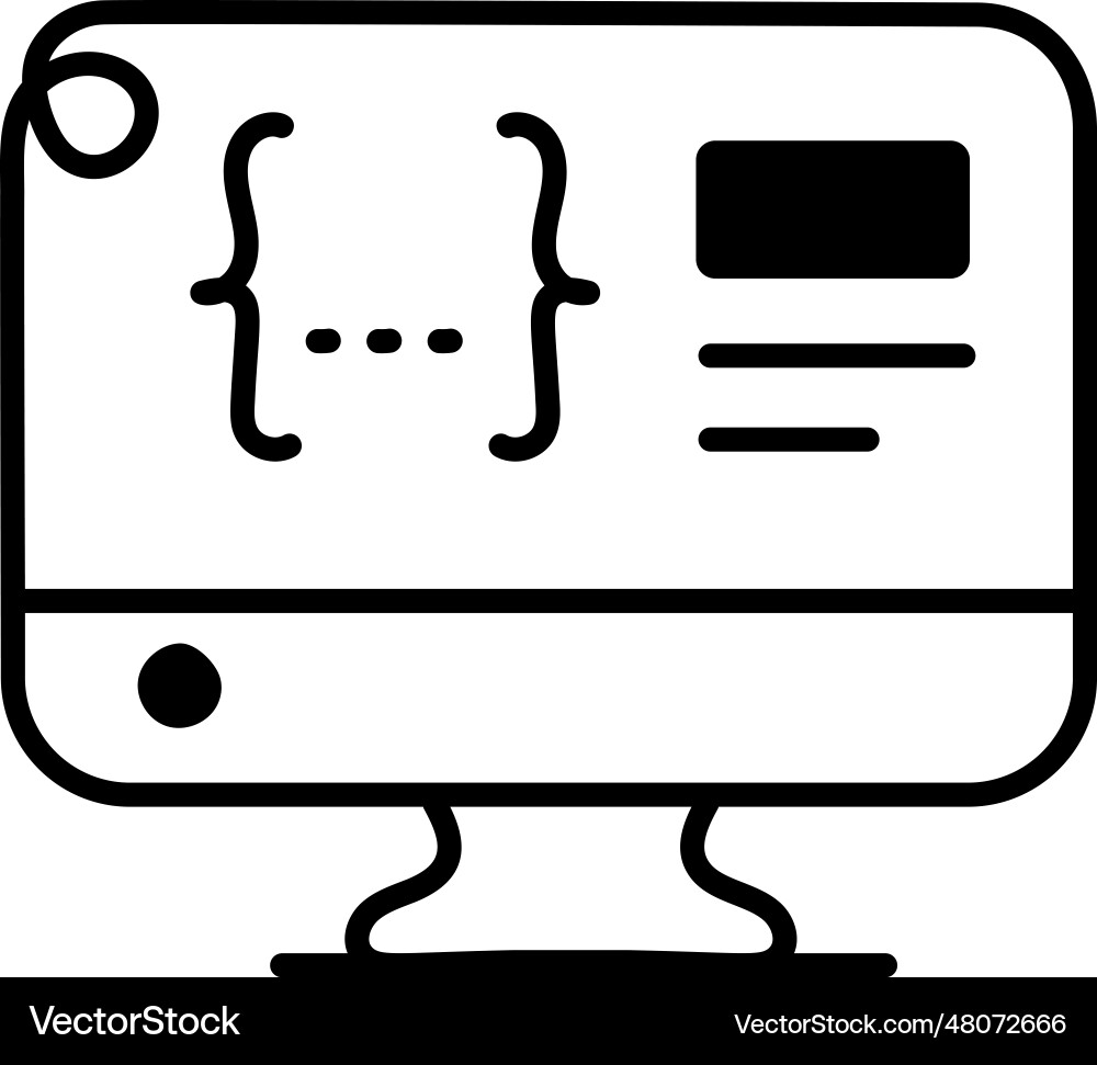 Software coding Vector Image