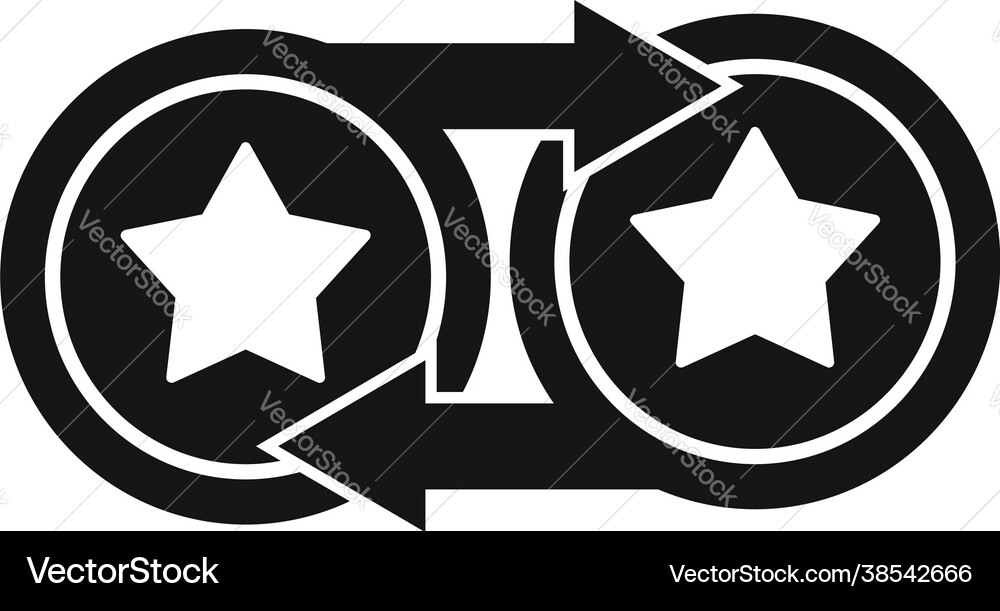 Token exchange icon simple bitcoin wallet Token exchange icon simple bitcoin wallet vector image