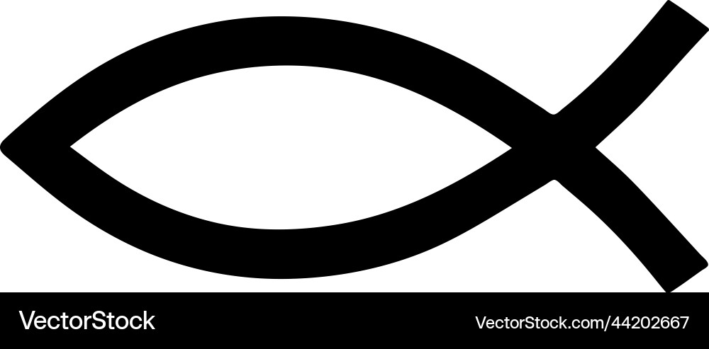 Christian fish religious religion god Christian fish religious religion god vector image