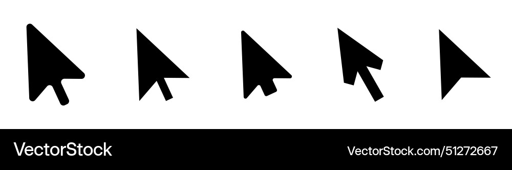 Click cursor icon computer mouse pointer arrow Vector Image