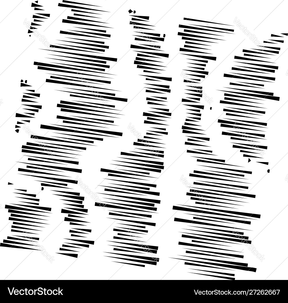 Dashed irregular lines segment horizontal stripes Vector Image