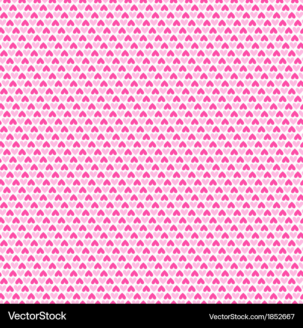 Heart shape seamless pattern tiling vector image