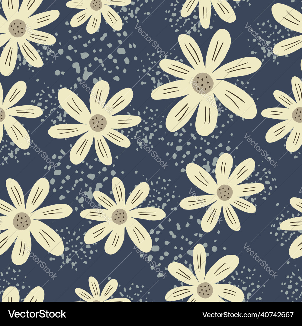 Random ditsy seamless pattern on splash Vector Image