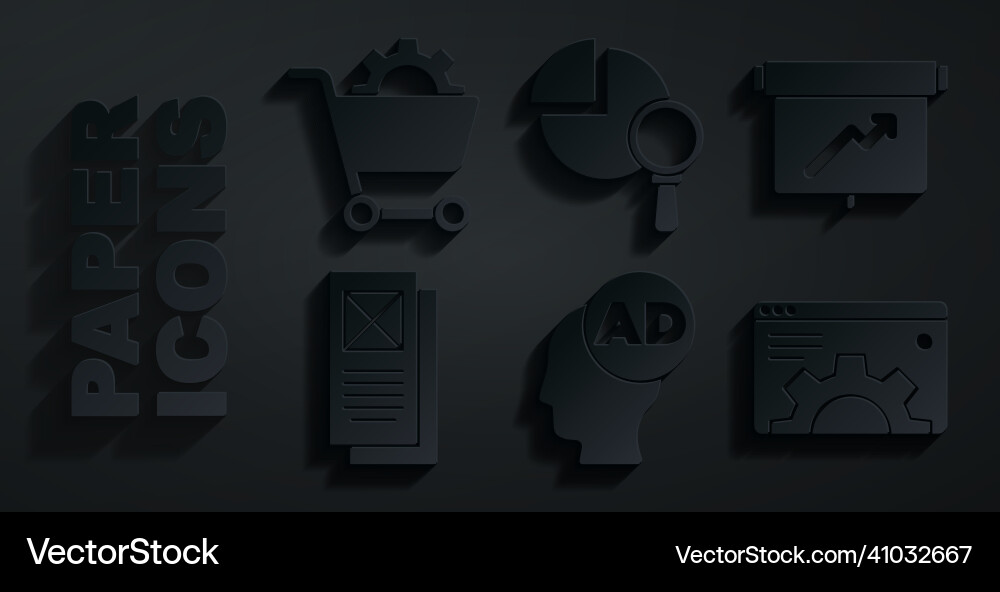 Set advertising board with graph chart browser Set advertising board with graph chart browser vector image