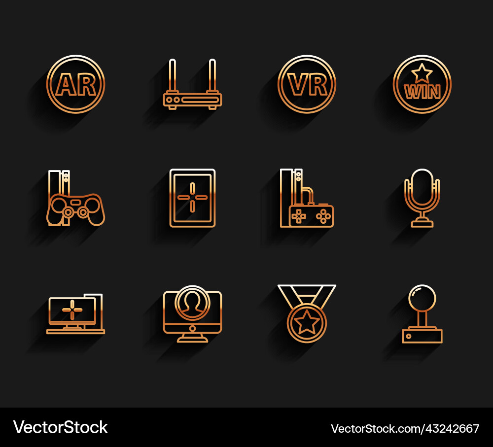 Set line computer monitor create account screen Set line computer monitor create account screen vector image