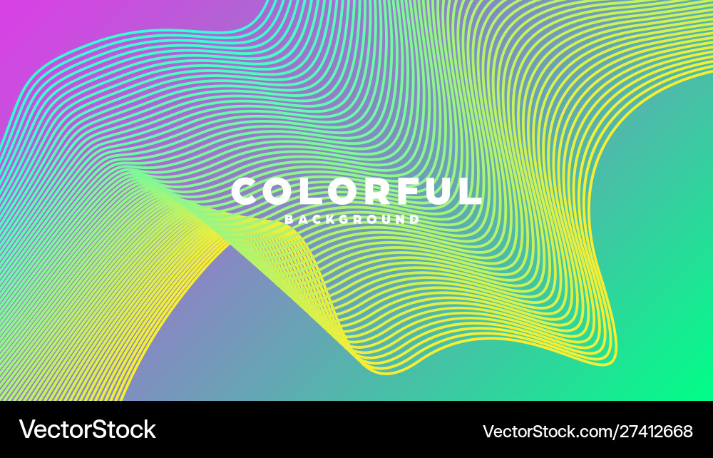 Abstract Colorful Lines Background vector image