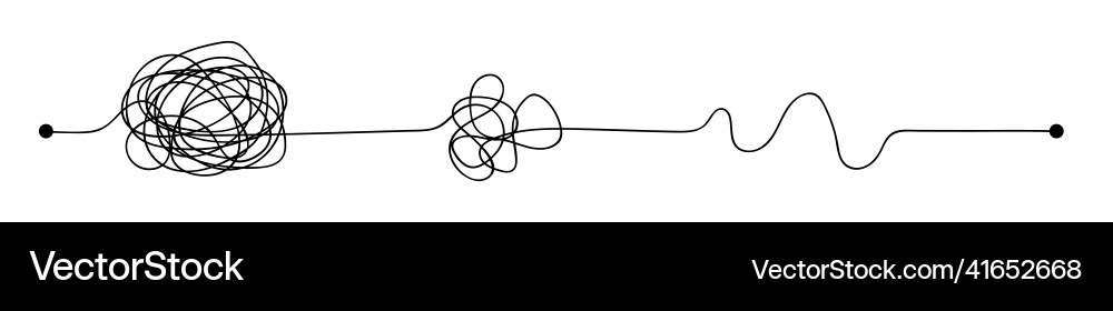 Complex and easy simple way from start to end Complex and easy simple way from start to end vector image