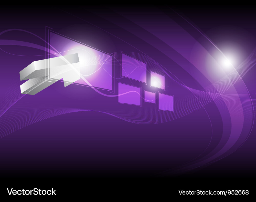 Cursor click hi tech button vektorbild
