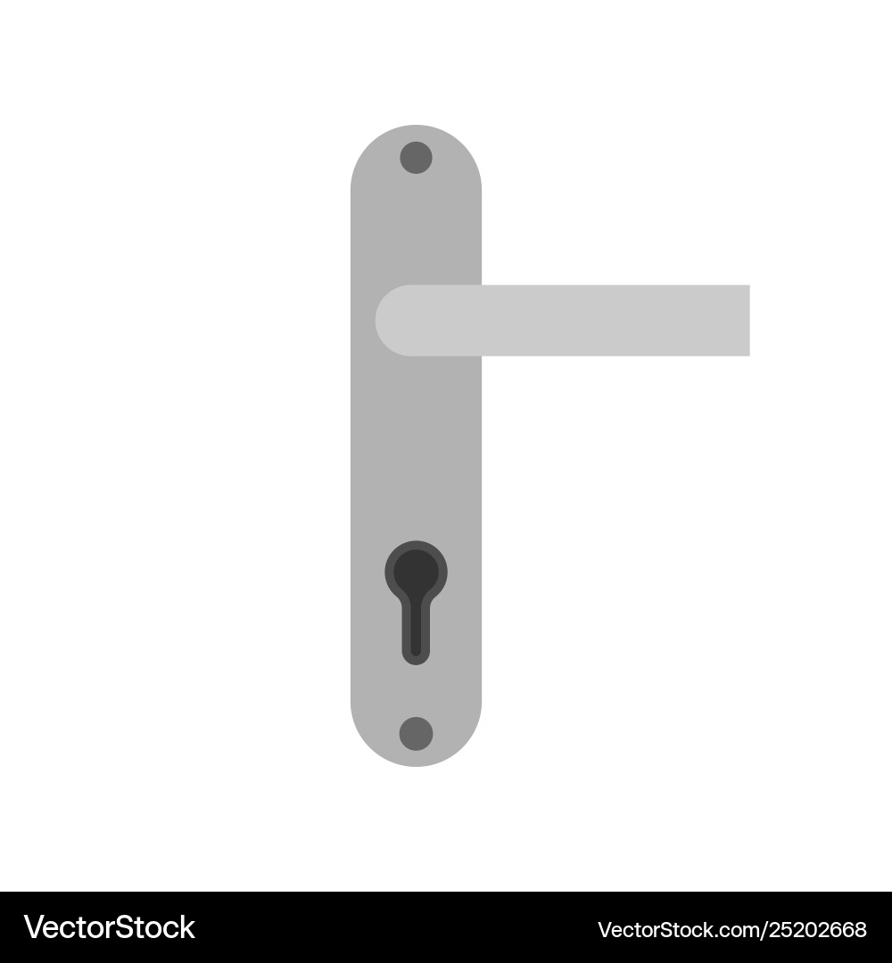 Door handle architecture security symbol exit Door handle architecture security symbol exit vector image