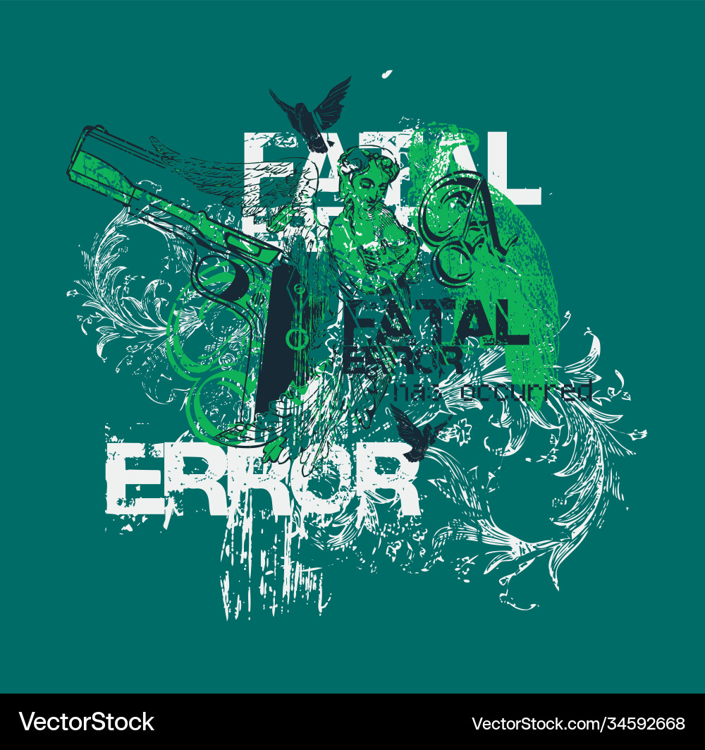 Fatal error Vector Image