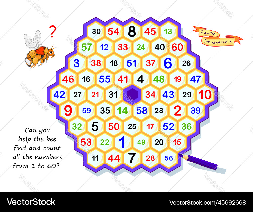 Logic puzzle game for smartest can you help Vector Image
