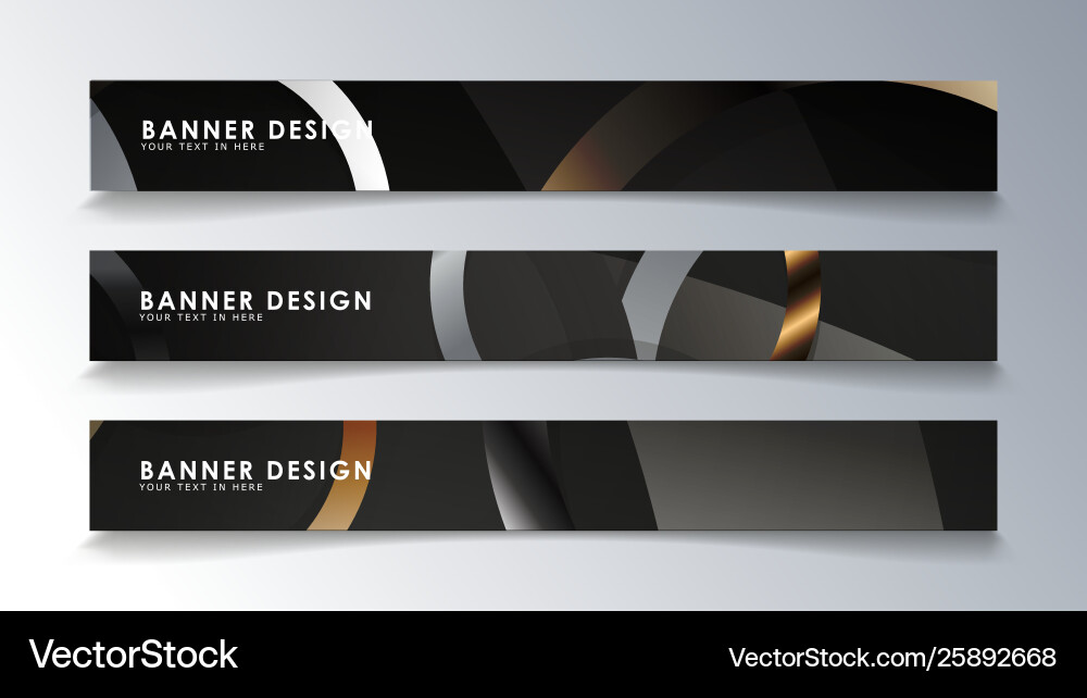 Set rectangular banner with a circle background Set rectangular banner with a circle background vector image